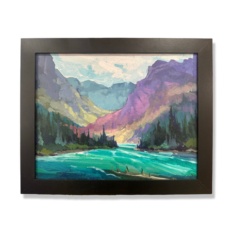 Light dance in the mountains