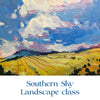 Southern Sky Landscape class - Acrylic with Molding Paste and Soft Gel