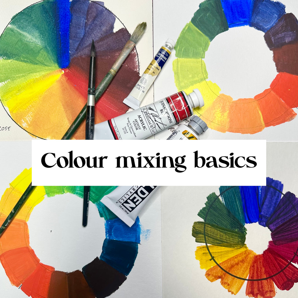 Colour Mixing Basics for Acrylic, oil, watercolour
