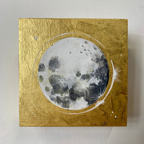 The Lunar Collection: 5" x 5" Moon