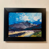 Mountain Landscape plein air study 9.5” x 7.5” framed