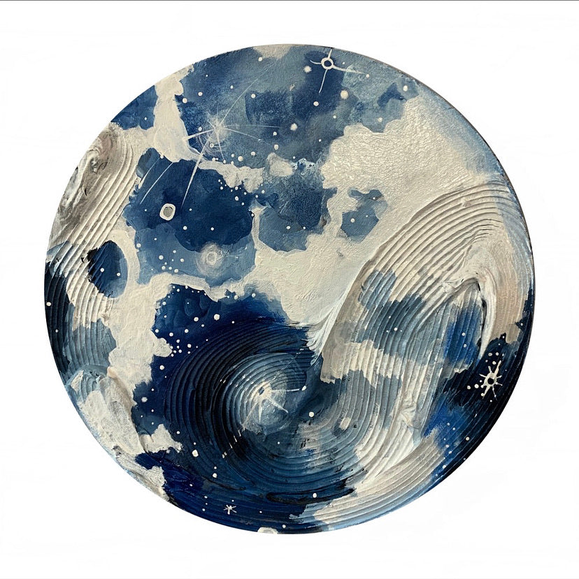 2020 Lunar Collection: Textured Full Moon 12”
