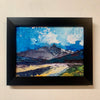 Mountain Landscape plein air study 9.5” x 7.5” framed